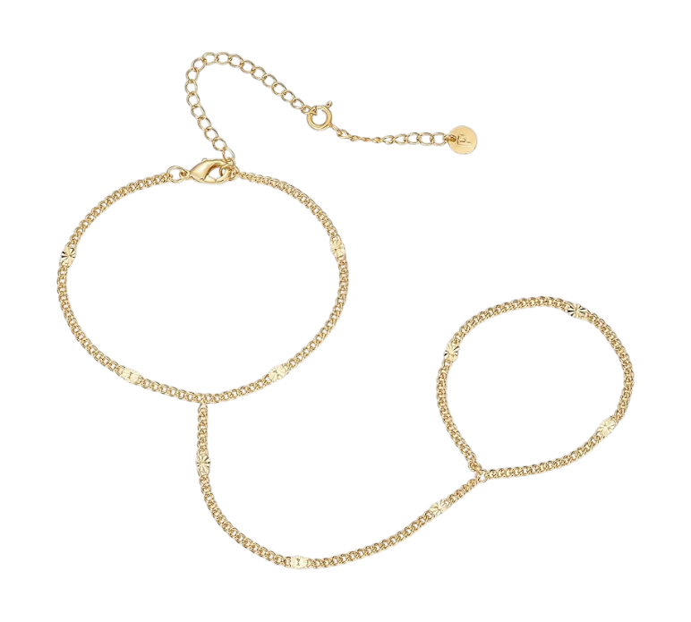  14K Gold Plated Hand Chains for Women By Pavoi 